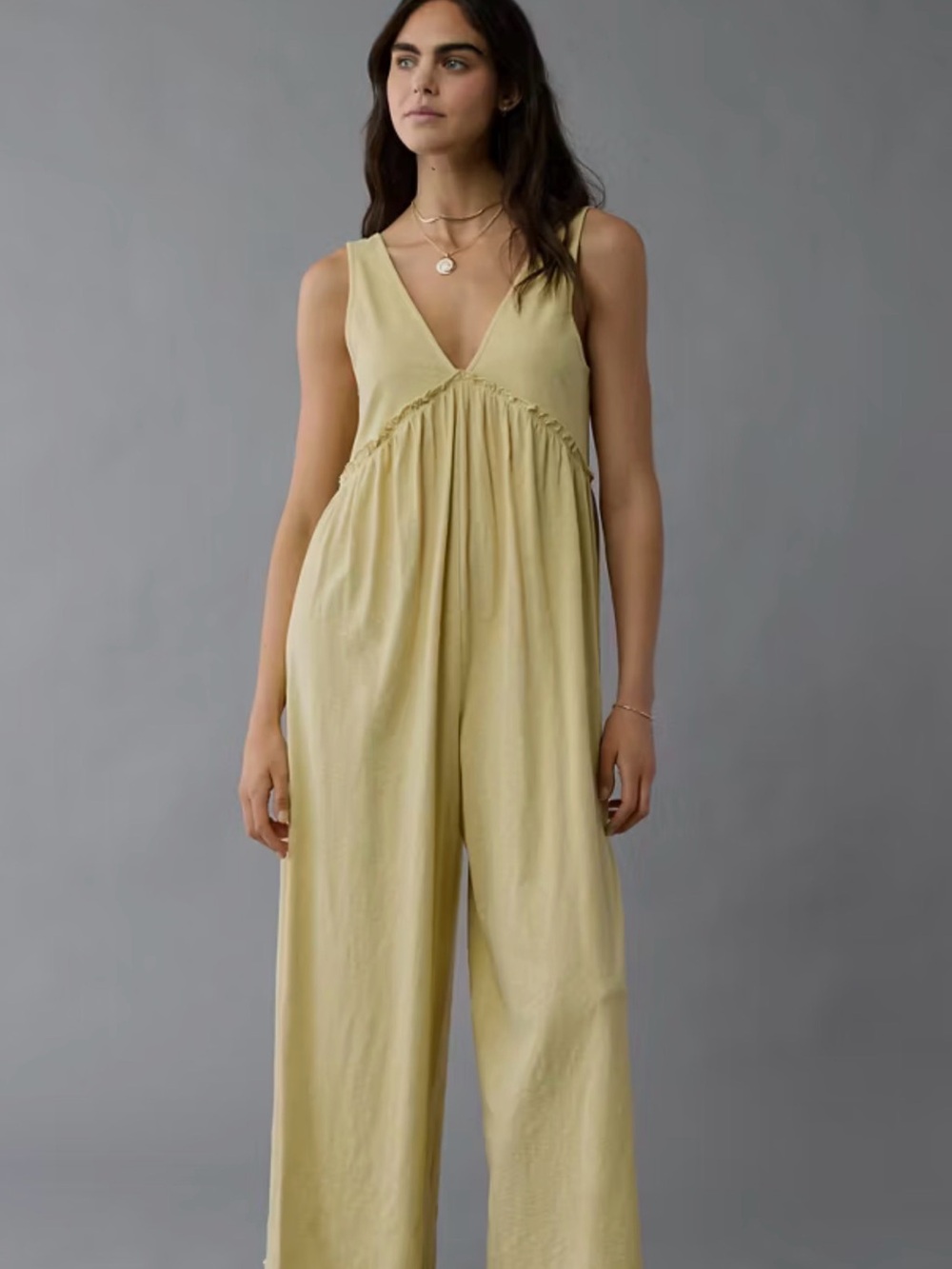 AE Sunchaser Knit v-neck jumpsuit